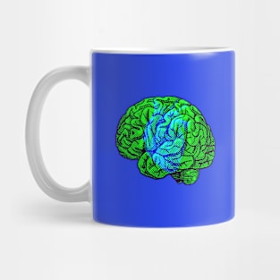 Brain&Heart Interactive Green&Blue Filter T-Shirt #2 By Red&Blue Mug